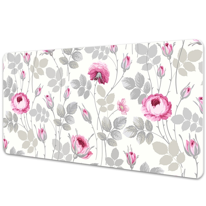 Mouse Pad Protectie Birou, model floral, bmat-3782, 90x45cm