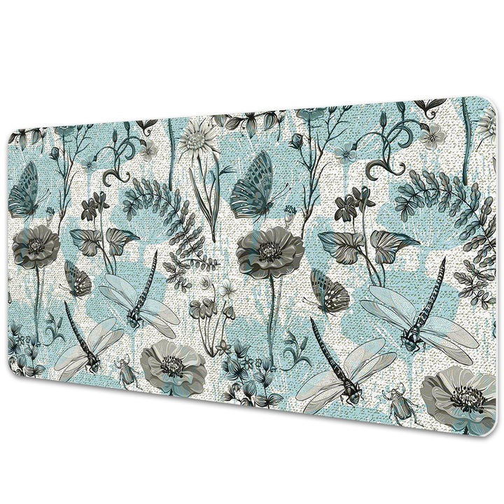 Mouse Pad Protectie Birou, model floral, bmat-3844, 90x45cm