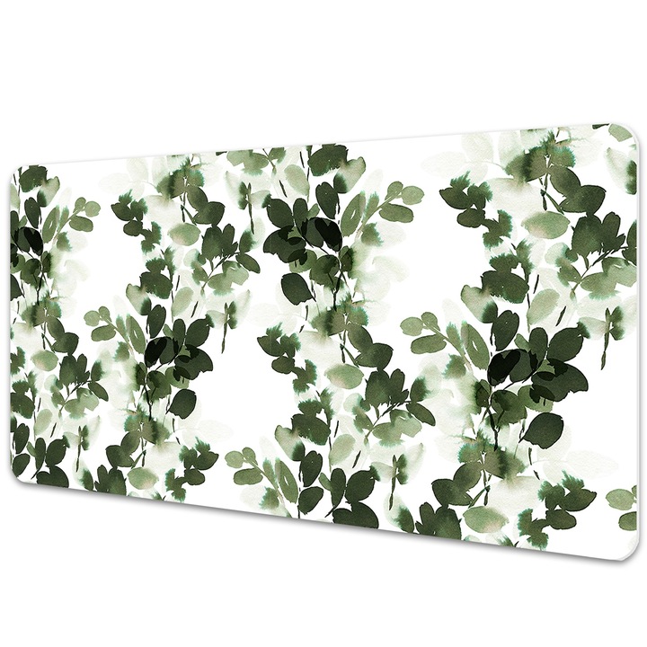 Mapa PVC pentru birou. Frunze Verzi. Verde. 120 cm x 60 cm. 010250300030100012711