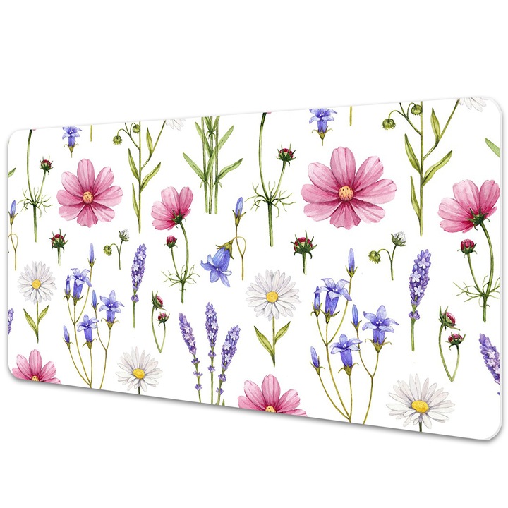 Mouse Pad Protectie Birou, model floral, bmat-3913, 100x50cm