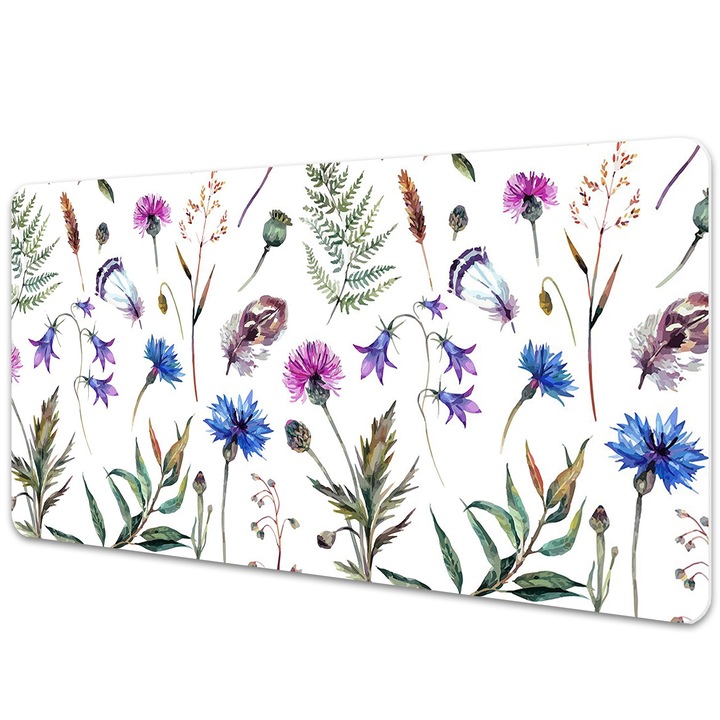 Mapa PVC pentru birou. Flori Din Lunca. Violet. 120 cm x 60 cm. 010250300030100012800