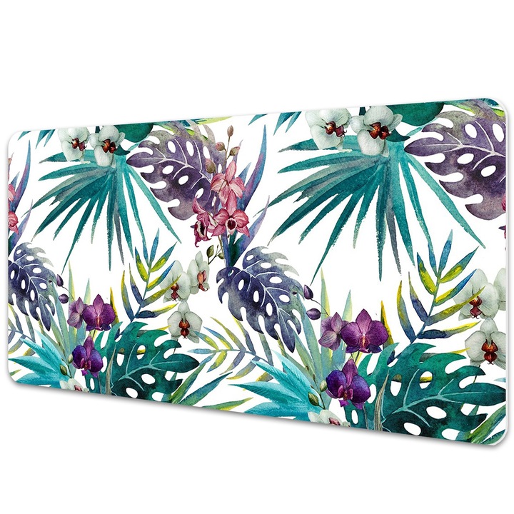 Mouse Pad Protectie Birou, model tropical, bmat-4019, 90x45cm