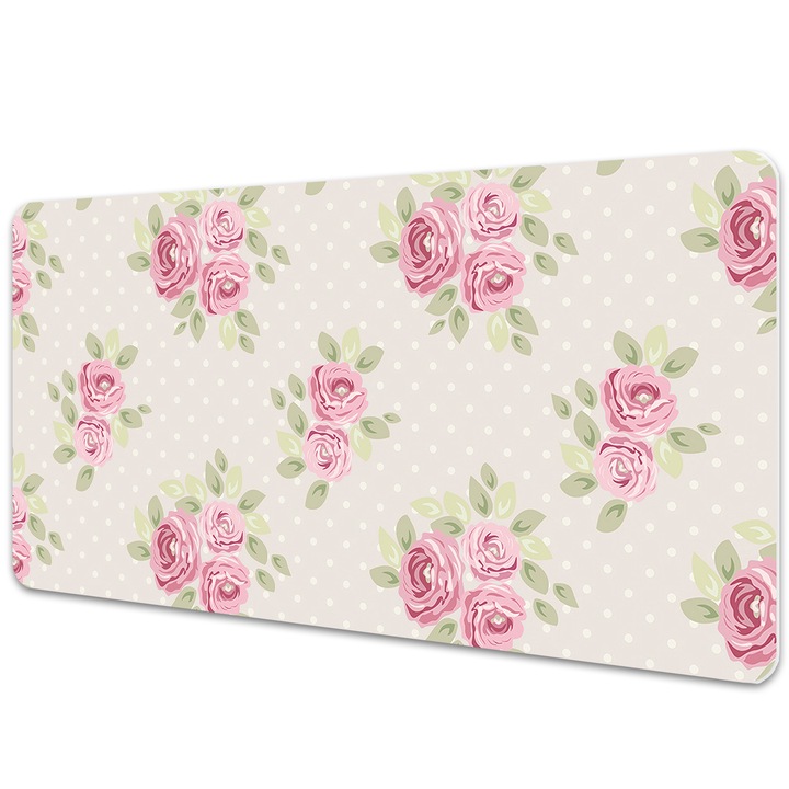 Mouse Pad Protectie Birou, model floral, bmat-4038, 90x45cm
