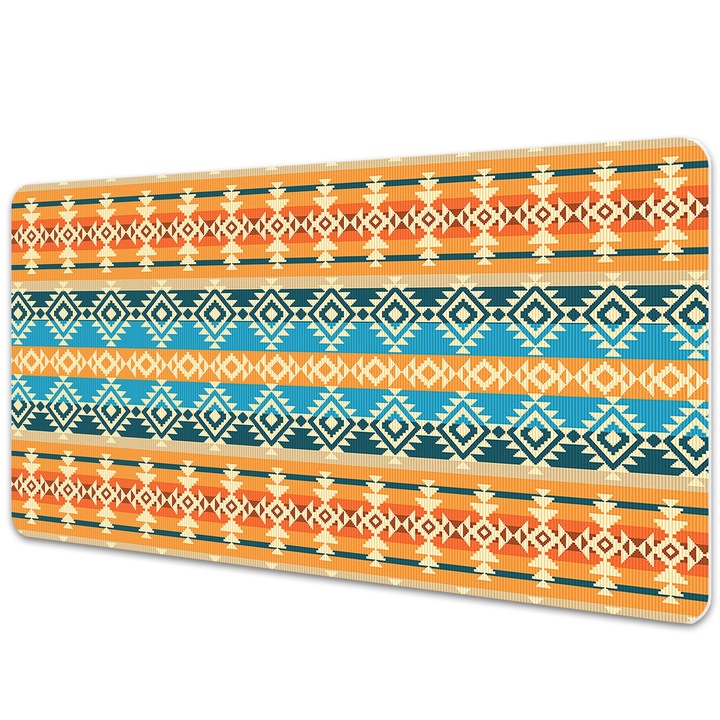 Mouse Pad Protectie Birou, model in stilul Paisley, bmat-4058, 120x60 cm