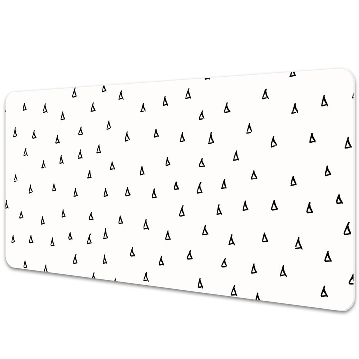 Mapa birou. protectie birou. Picaturi Desenate. Alb-Negru. 120 cm x 60 cm. 010250300030100013100