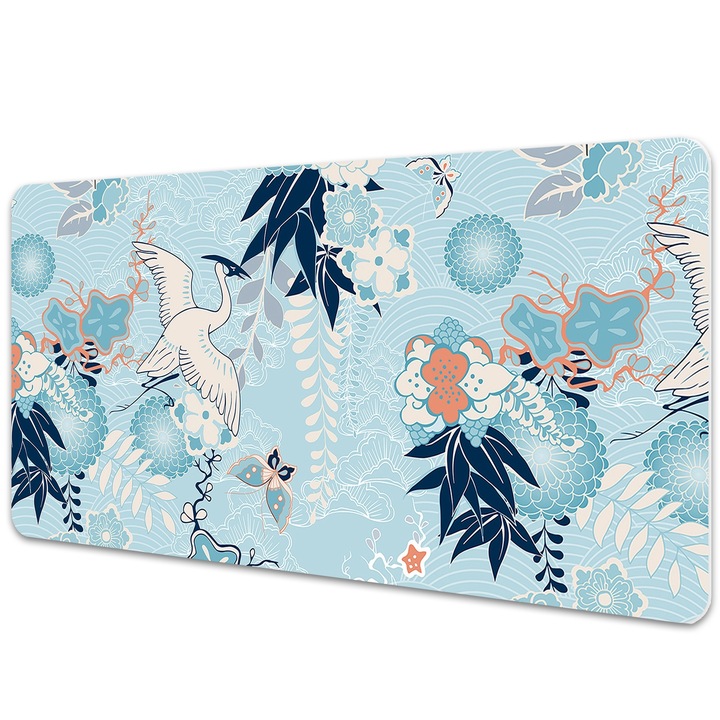 Mouse Pad Protectie Birou, model cu pasari, bmat-4138, 120x60 cm