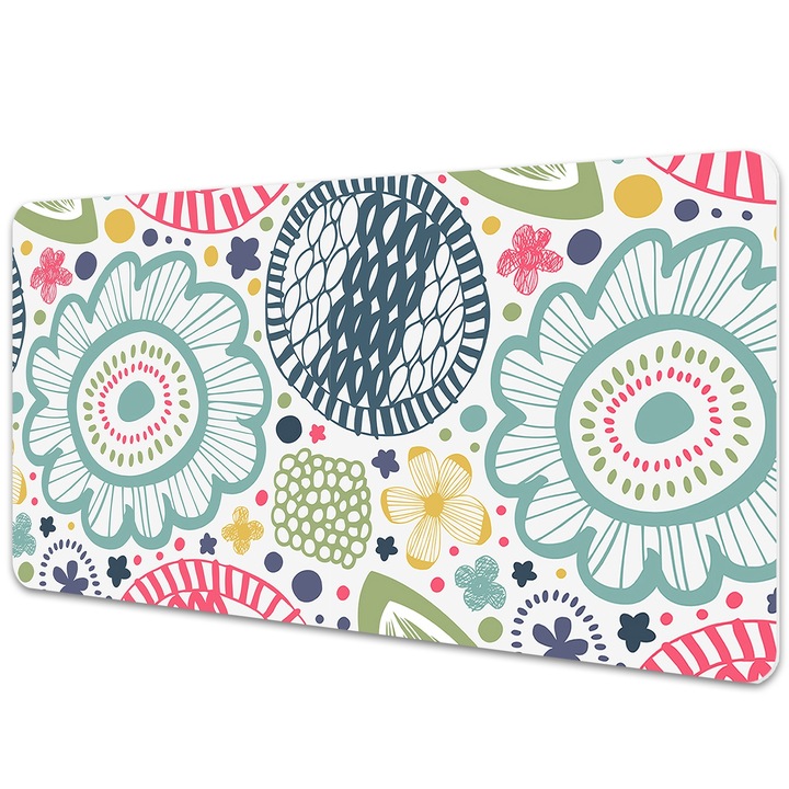 Mouse Pad Protectie Birou, model floral, bmat-4251, 120x60 cm