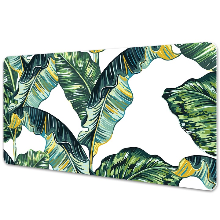 Mouse Pad Protectie Birou, model cu frunze, bmat-4260, 90x45cm