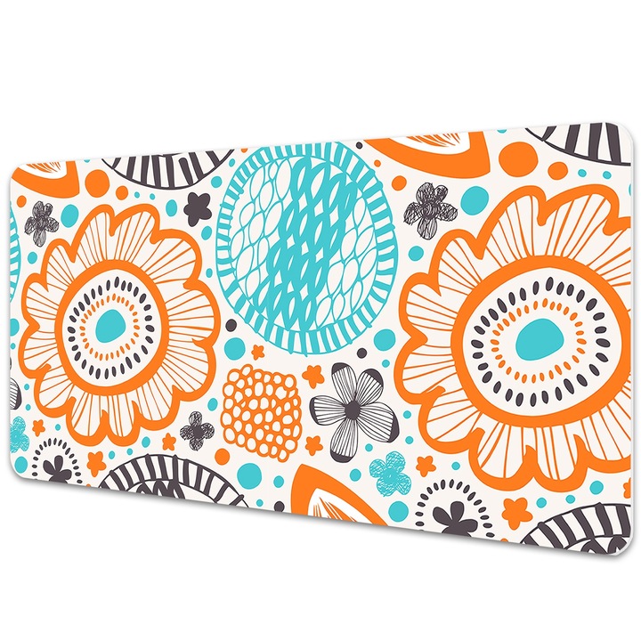 Mapa birou. protectie pentru birou. Flori Pastelate. Portocale. 120 cm x 60 cm. 010250300030100013277