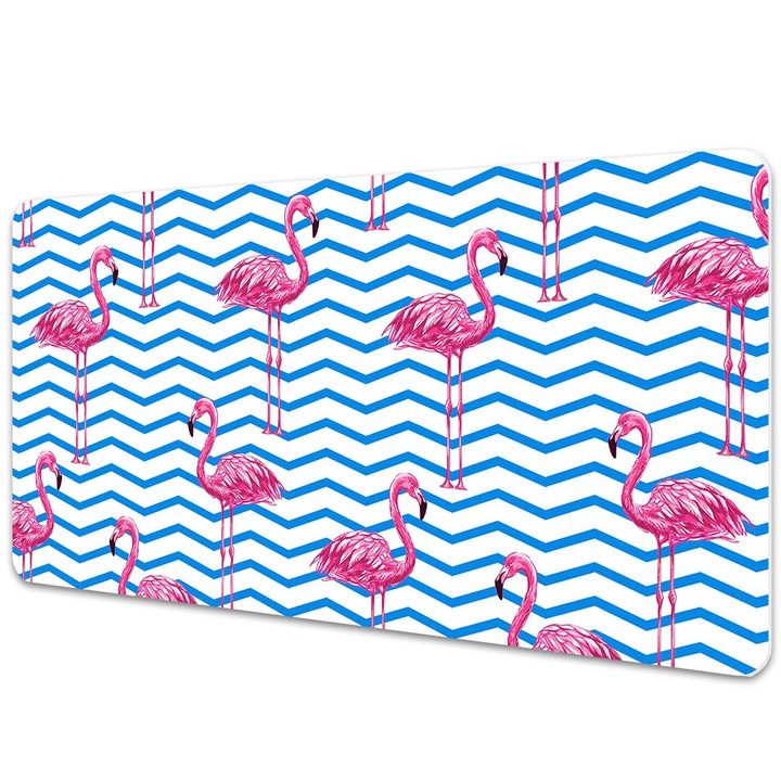 Mapa PVC pentru birou. Flamingos. Roz. 120 cm x 60 cm. 010250300030100013270