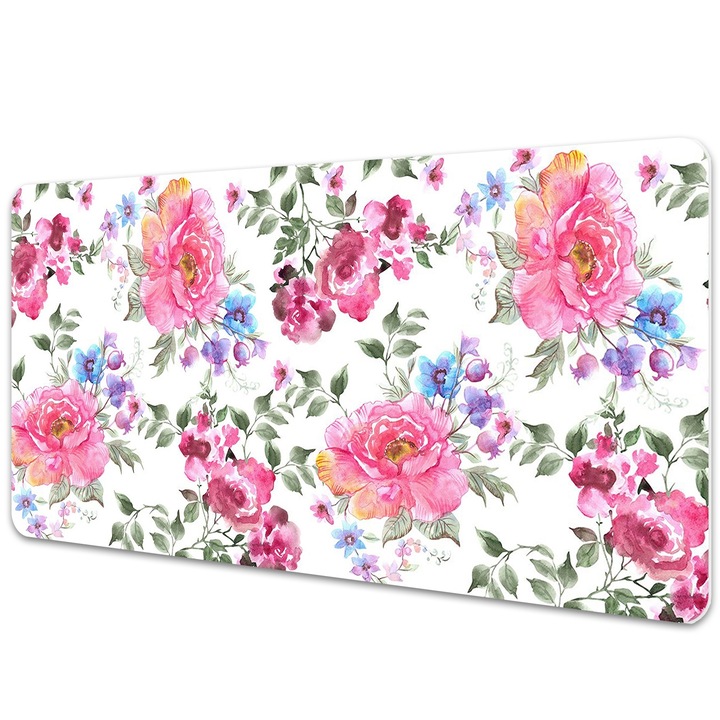 Mouse Pad Protectie Birou, model floral, bmat-4347, 120x60 cm