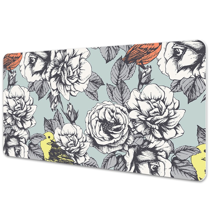 Mouse Pad Protectie Birou, model floral, bmat-101111295-4391, 120x60 cm