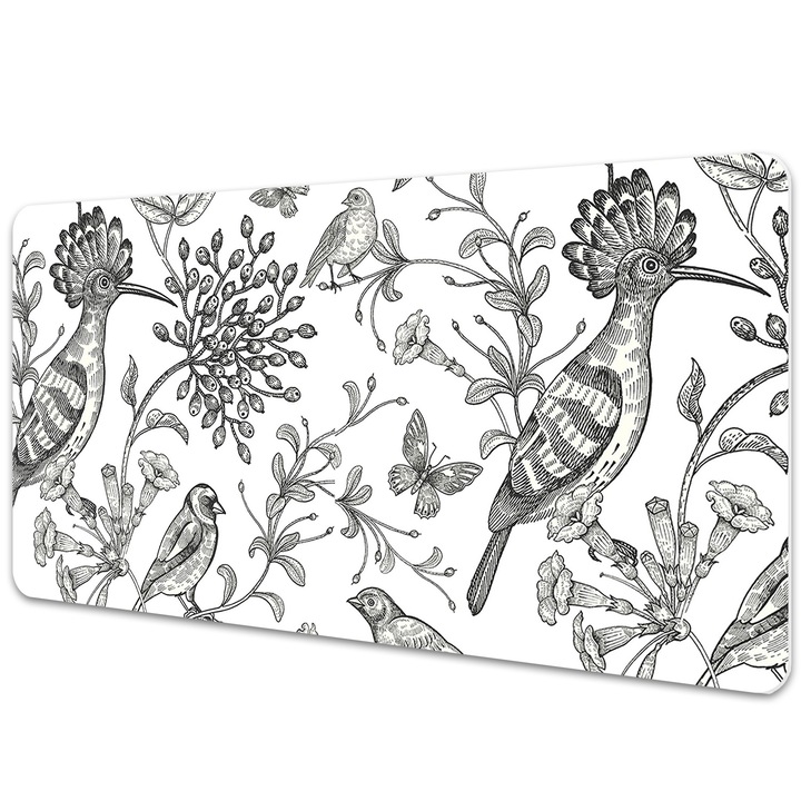 Mouse Pad Protectie Birou, model cu pasari, bmat-2698, 120x60 cm
