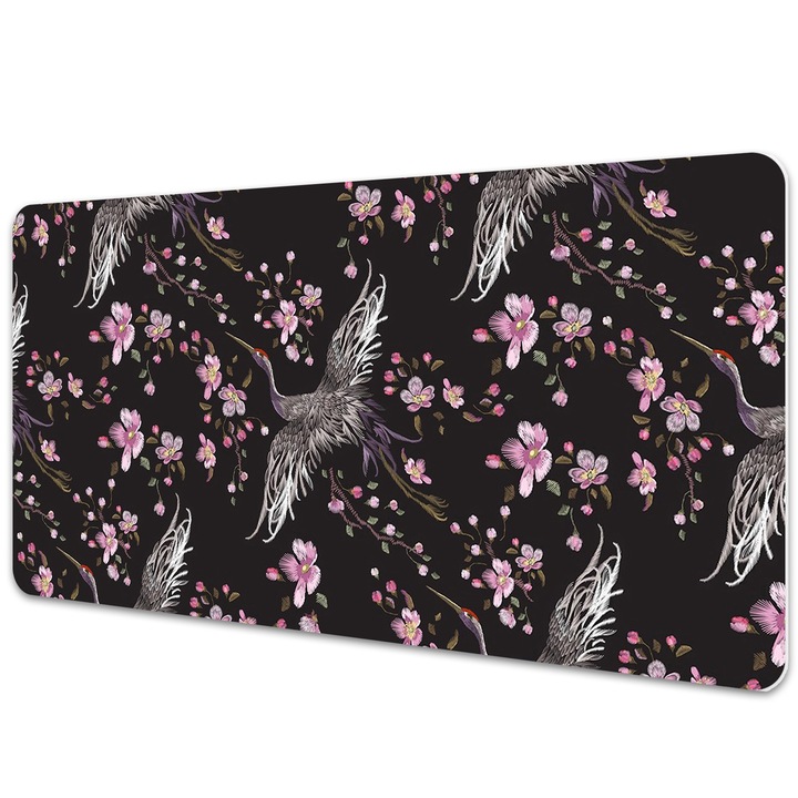 Mouse Pad Protectie Birou, model cu frunze, bmat-3107, 120x60 cm