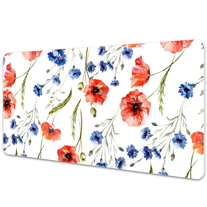 Mouse Pad Protectie Birou, model floral, bmat-3069, 120x60 cm