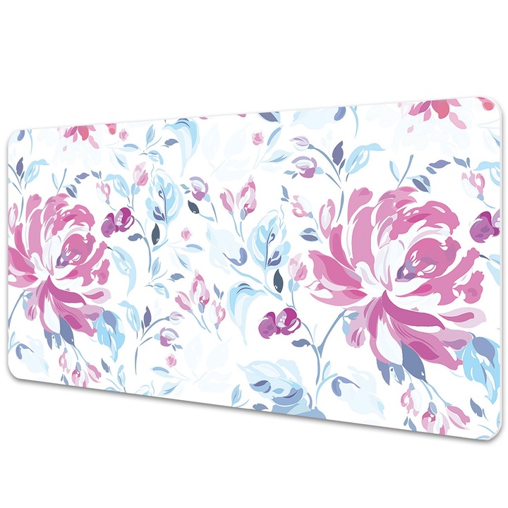 Mouse Pad Protectie Birou, model cu frunze, bmat-3370, 120x60 cm