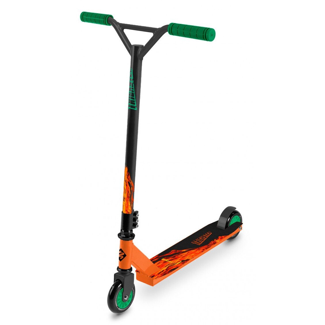 Trotineta Streetsurfing, Trickster Firestarter, Negru/ Verde/ Portocaliu