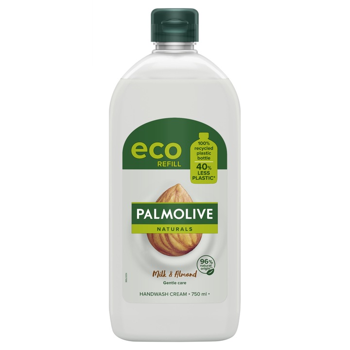 Rezerva sapun lichid Palmolive Naturals Almond & Milk, 750 ml