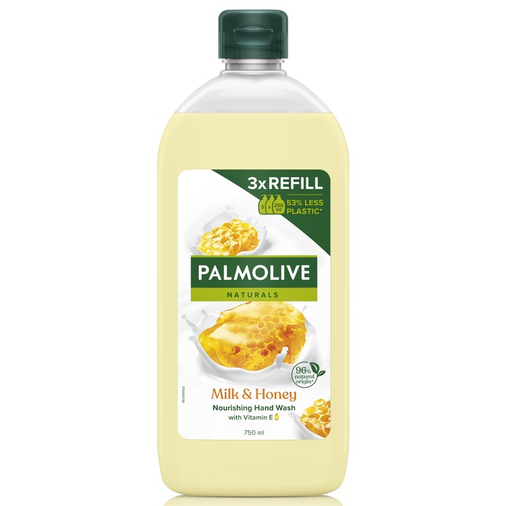 Резерва течен сапун Palmolive Naturals Milk&Honey, 750 мл