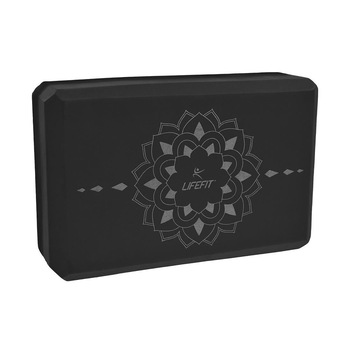 Cub yoga Lifefit, 22.8x15x7.6cm negru Cub yoga Lifefit, 22.8x15x7.6cm negru