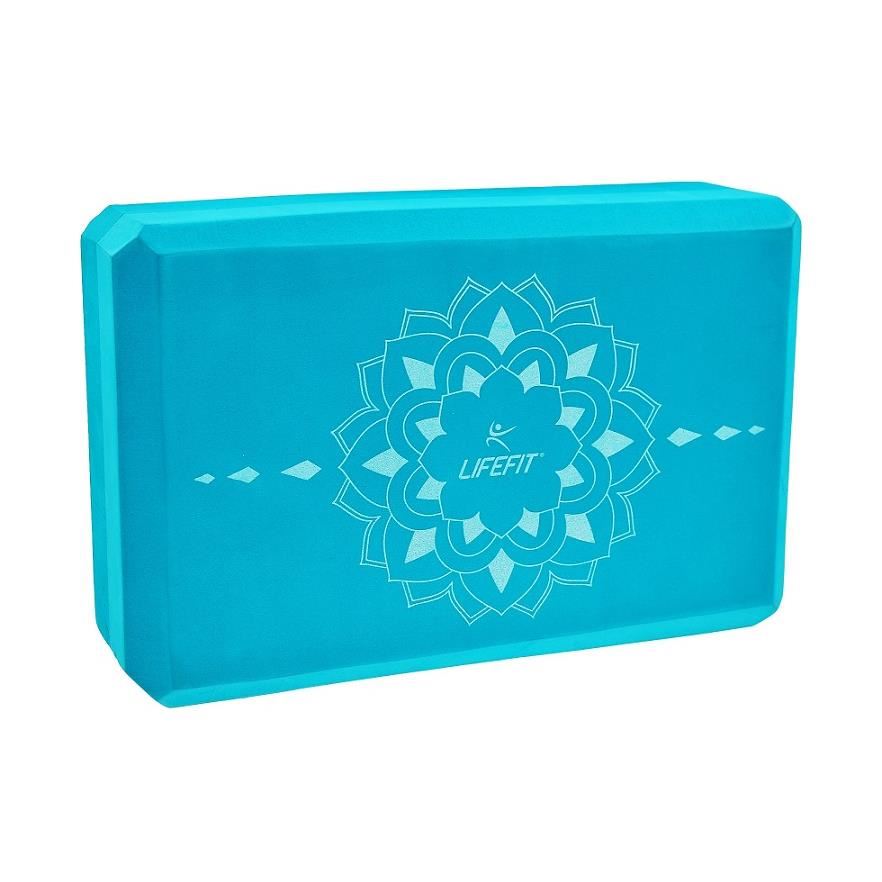 Cub yoga Lifefit, 22.8x15x7.6cm albastru