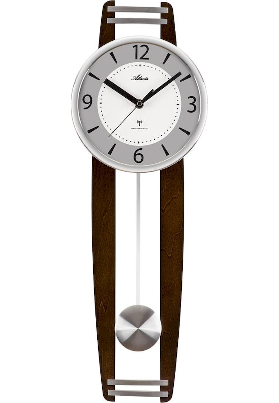 Ceas Atlanta 5106-20, Lemn, Maro