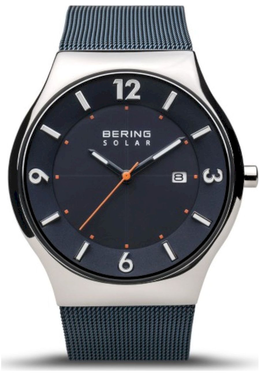 Ceas barbatesc Bering 14440-307, 5 ATM, Albastru