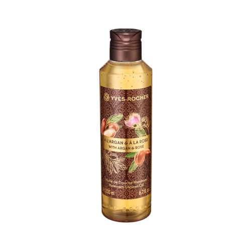 Ulei pentru dus Argan & Trandafir Bio din Maroc, Yves Rocher, 200 ml