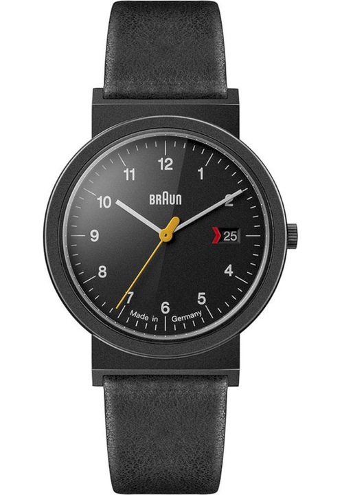 Braun férfi karóra, 39 mm, fekete