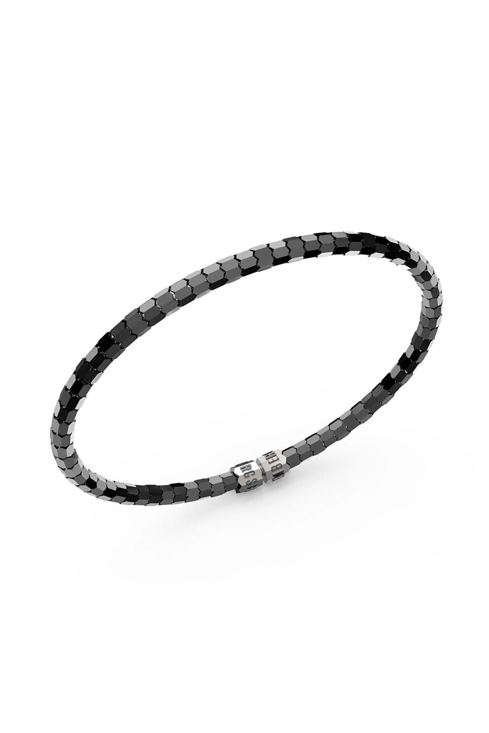 Bikkembergs, Bratara de otel inoxidabil, Negru