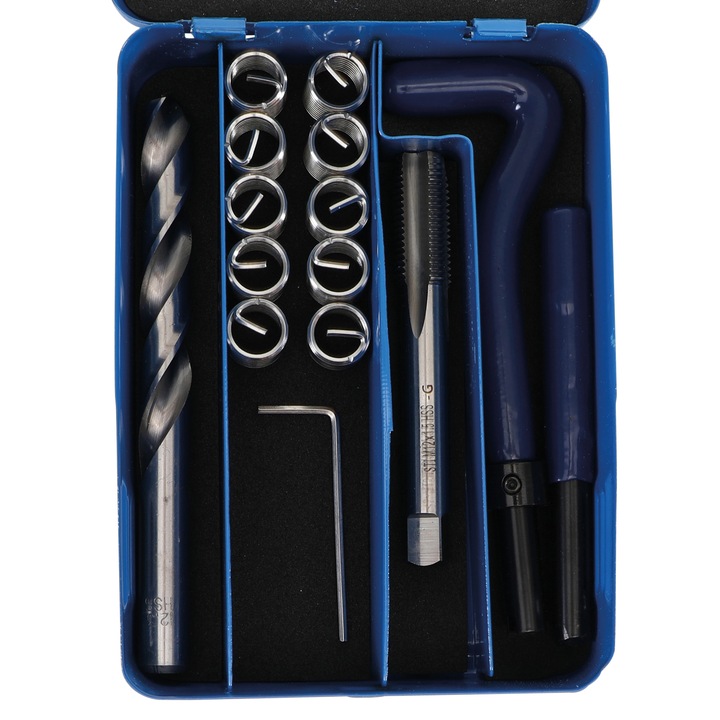 Trusa de reparat filete M12 x 1.5, 41 piese, BGS 9429