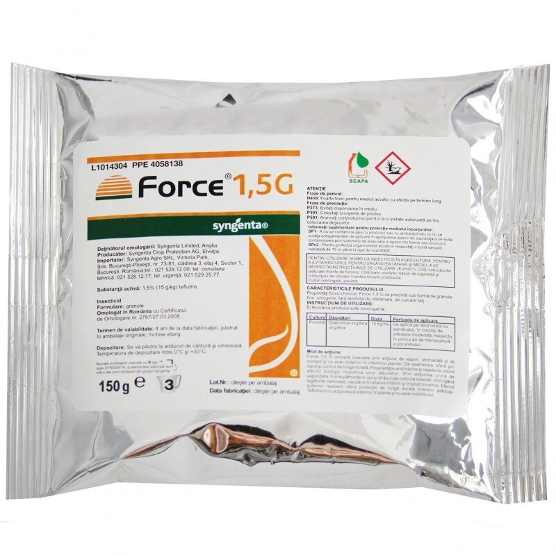 Insecticid Force 1,5 G, 1kg