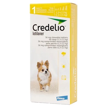 Tableta Credelio 56 mg caini 1,3-2,5 KG, 1 tableta Tableta Credelio 56 mg caini 1,3-2,5 KG, 1 tableta