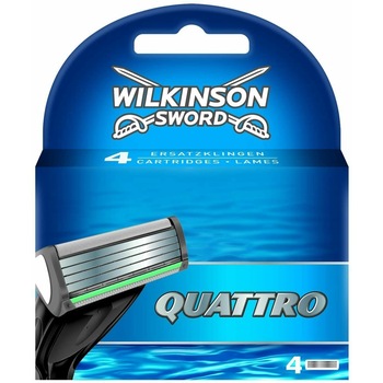 Set 4 Rezerve , Wilkinson Sword, Quattro Titanium, 4 lame din Titan ,Aloe vera Set 4 Rezerve , Wilkinson Sword, Quattro Titanium, 4 lame din Titan ,Aloe vera