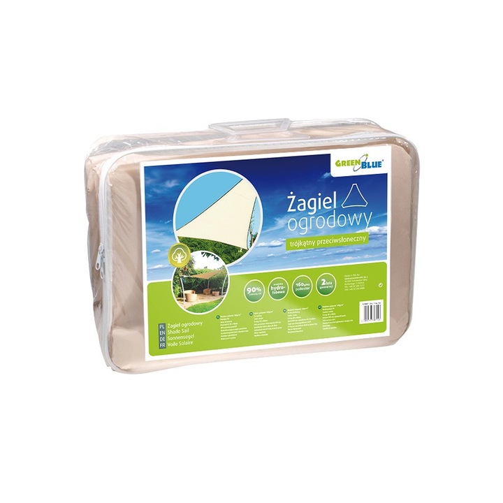 Napvédő huzat, UV védelem, 5 x 5 x 5 m, GB502, krém