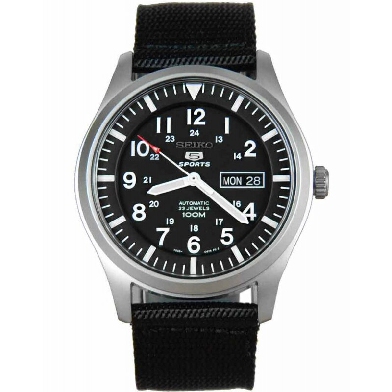 Ceas barbatesc Seiko 5 SNZG15K1 Automatic Argintiu