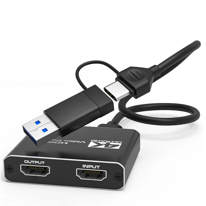 Външен кепчър NEXT, HDMI, USB 3.0, Video capture card - record / OBS live streaming game