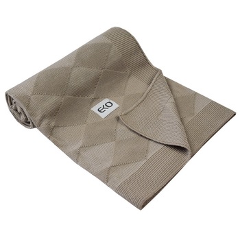 Paturica din Bambus, Eko, 80x100 cm, Carouri, Bej Paturica din Bambus, Eko, 80x100 cm, Carouri, Bej