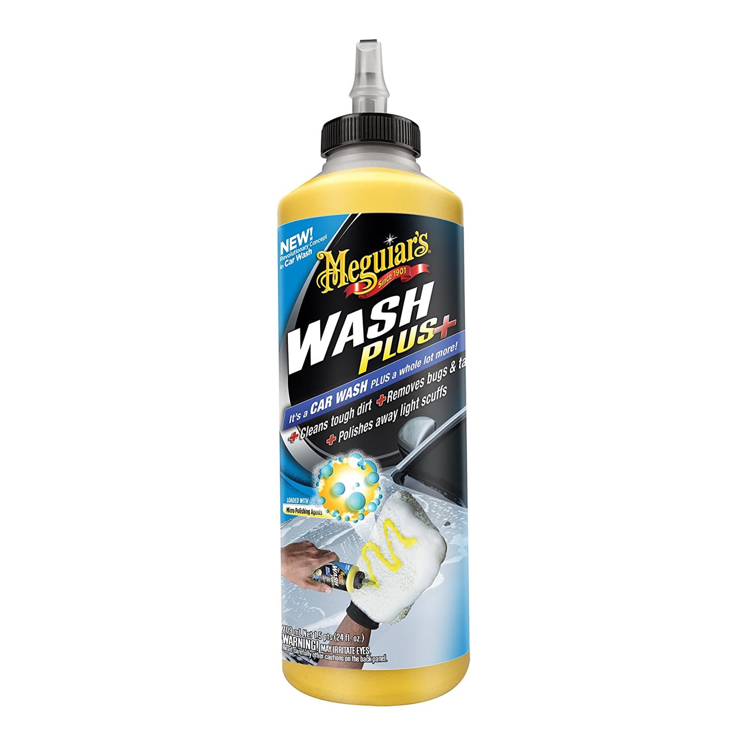 Sampon spalare auto intensiv cu micro agenti de polish Meguiar's, 709 ml, Car Wash Plus+ EU