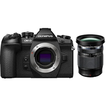 Set Aparat foto Mirrorless OLYMPUS E-M1 Mark II, Kit, 20.4 MP, 4K, Wi-Fi, plus Obiectiv M Zuiko ED 12-200mm, Negru Set Aparat foto Mirrorless OLYMPUS E-M1 Mark II, Kit, 20.4 MP, 4K, Wi-Fi, plus Obiectiv M Zuiko ED 12-200mm, Negru