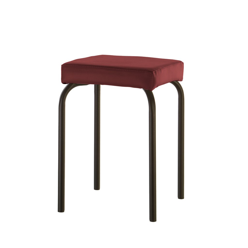 Scaun bucatarie TUTTI Black, Piele ecologica, Visiniu