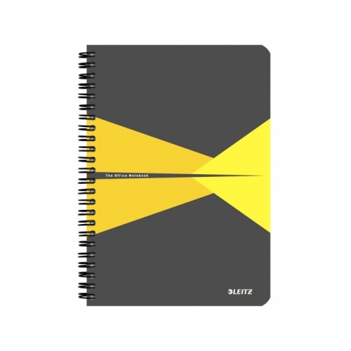 Caiet Leitz Office cu spira, coperta PP, A5, dictando