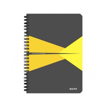 Caiet Leitz Office cu spira, coperta carton, A5, matematica Caiet Leitz Office cu spira, coperta carton, A5, matematica