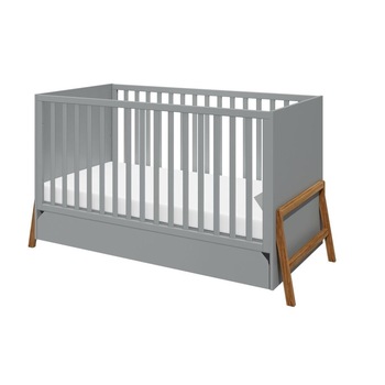 Patut bebe Lotta, Bellamy, cu sertar, Lemn/MDF, transformabil, neasamblat, gri, 161 x 75 x 89 cm Patut bebe Lotta, Bellamy, cu sertar, Lemn/MDF, transformabil, neasamblat, gri, 161 x 75 x 89 cm