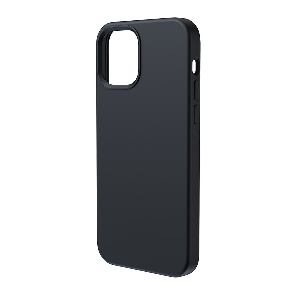 Husa pentru iPhone 12 Pro Max Baseus MagSafe compatible tpu liquid silica gel magnetic black