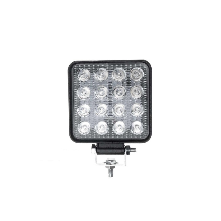 Set 8 Proiectore LED Auto, Offroad 48W, 12V-24V, 3000 Lumeni Patrat, Spot Beam / Raza ingusta 30°