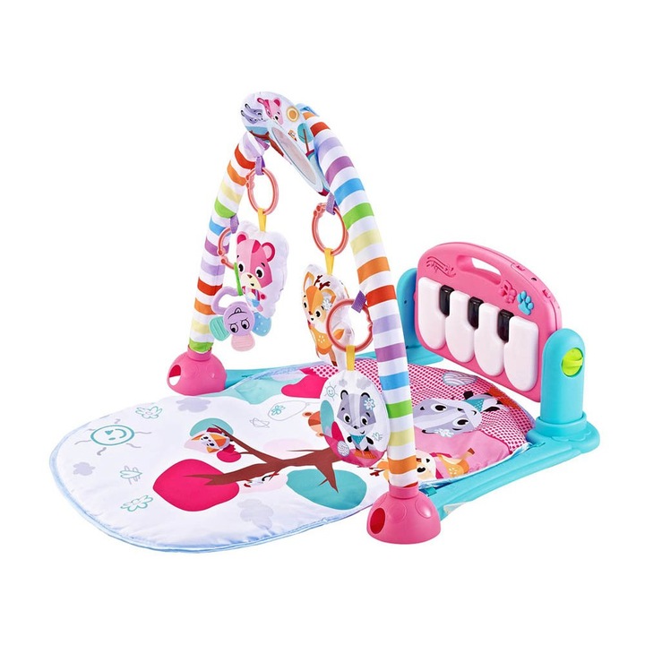 Интерактивна детска подложка за игра - розова