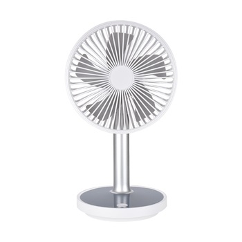 Ventilator portabil pentru birou, 5 W, acumulator 2000 mAh, brat extensibil, reincarcabil USB, LED pe soclu, Ideas4Comfort, alb Ventilator portabil pentru birou, 5 W, acumulator 2000 mAh, brat extensibil, reincarcabil USB, LED pe soclu, Ideas4Comfort, alb