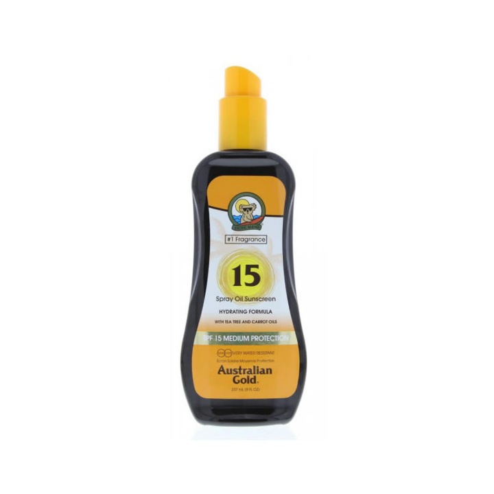 Ulei de accelerare a bronzului Australian Gold Carrot Spray Oil Spf 15 237 Ml