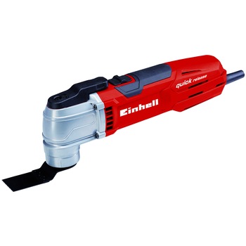 Unealta multifunctionala electrica Einhell TE-MG 300 EQ, 300 W, accesorii, geanta de transport si depozitare Unealta multifunctionala electrica Einhell TE-MG 300 EQ, 300 W, accesorii, geanta de transport si depozitare